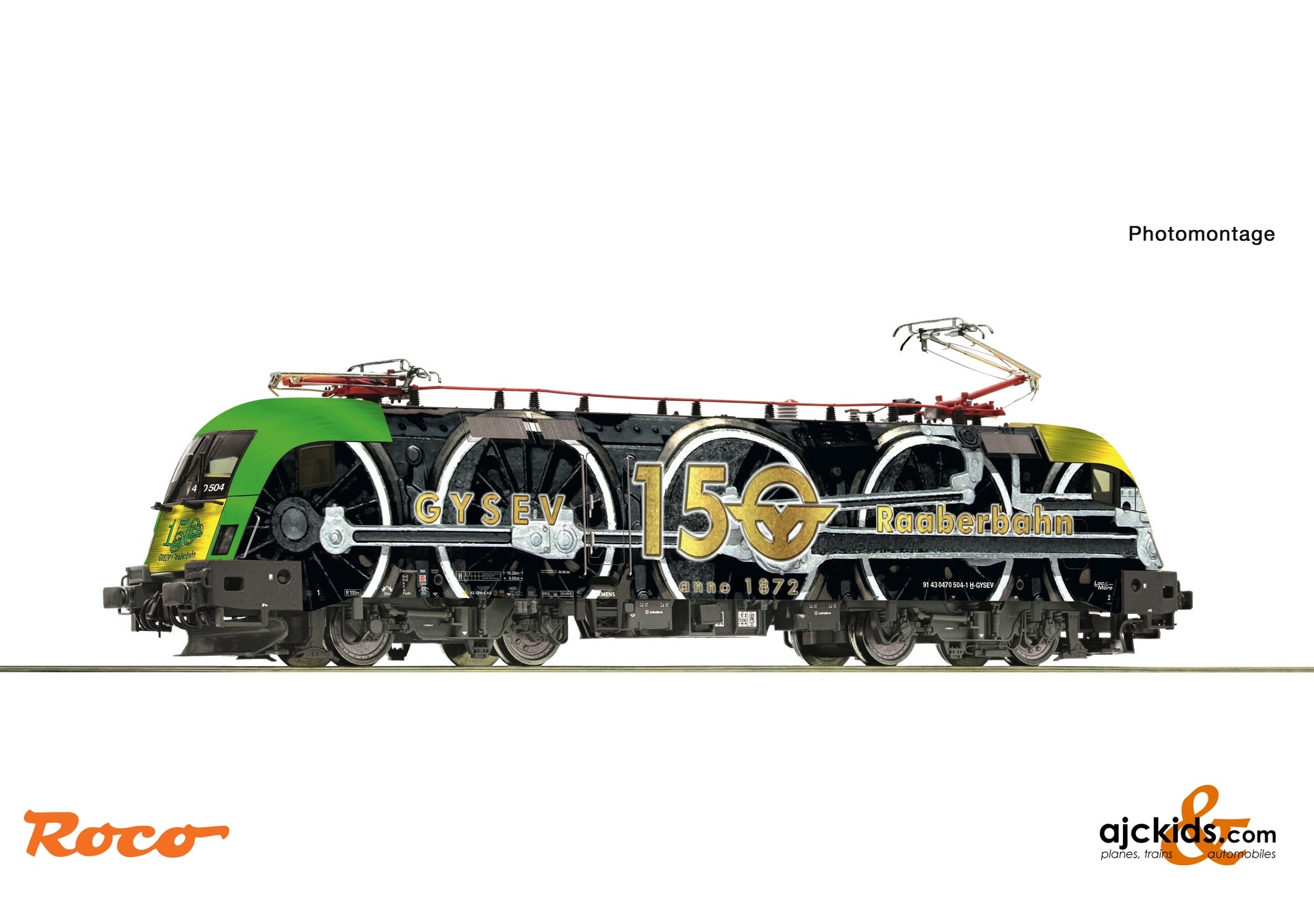 Roco 78686: Electric locomotive 470 504-1, GYSEV – Ajckids