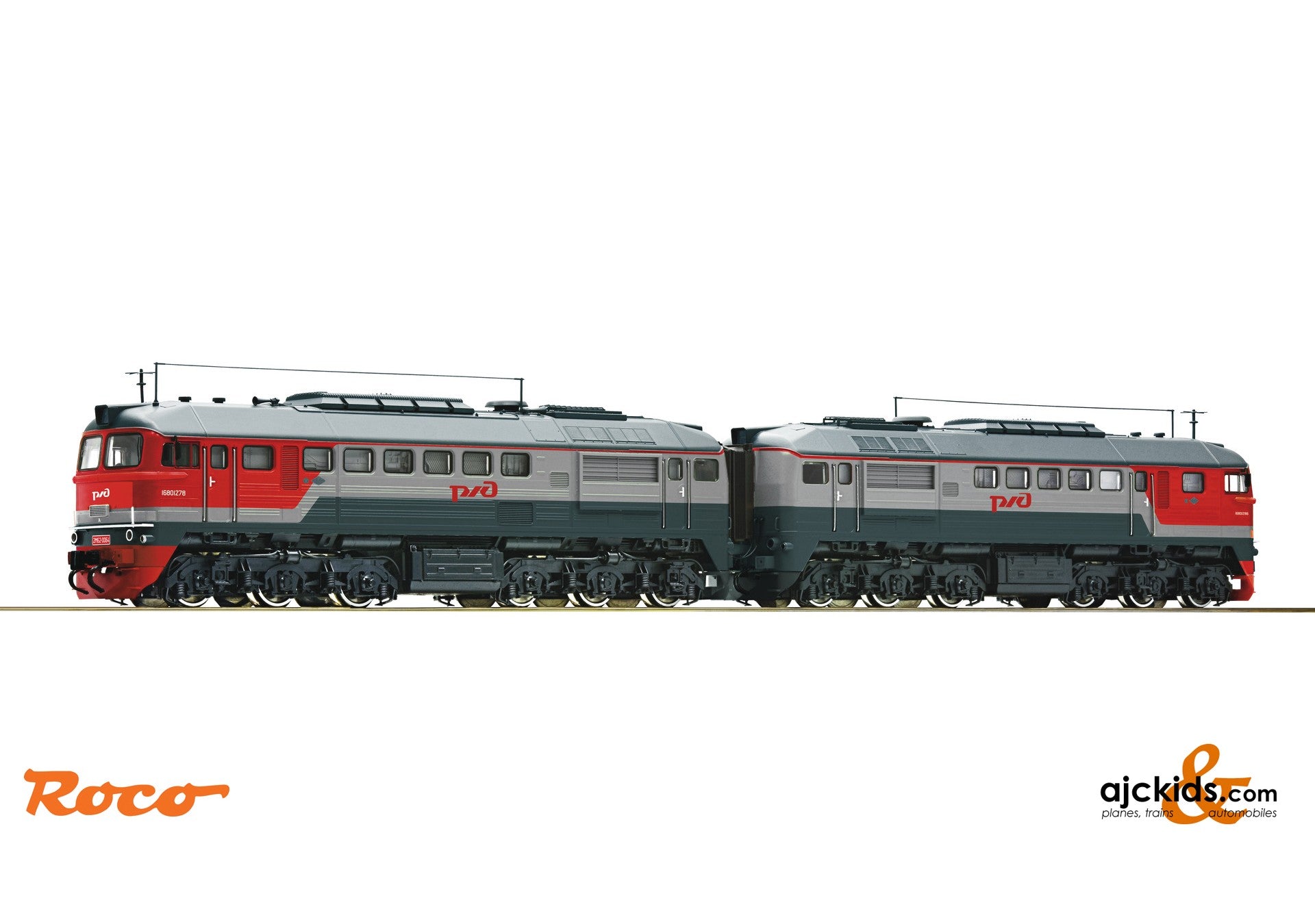 トイガン RocoP+ Roco 79793 - Diesel locomotive 2M62-0064, RZD at Ajckids.com