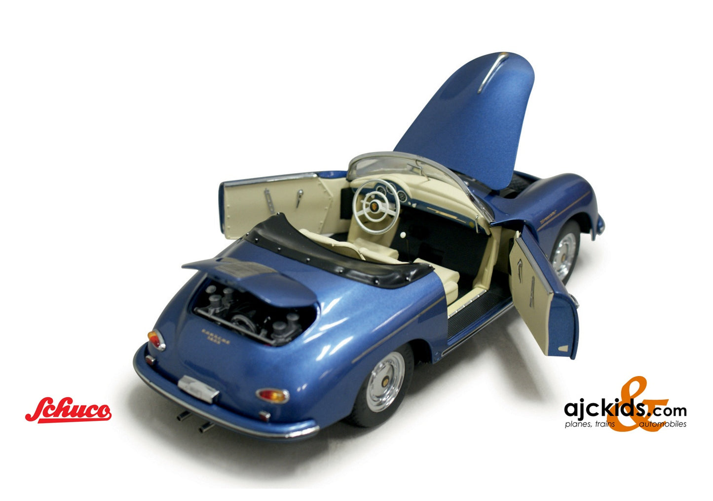 Schuco 450031800 - Porsche 356 Speedster blue 1:18