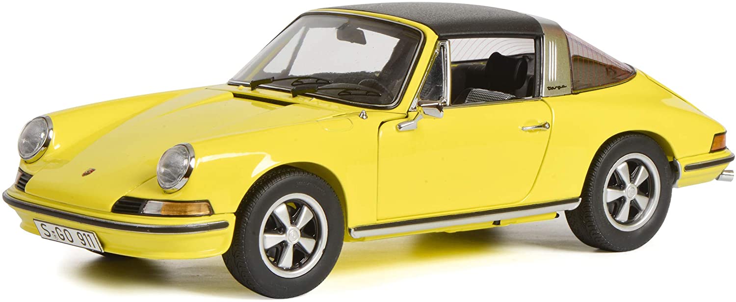 Schuco 450036400 Porsche 911 S Targa, yellow 1:18 (Limited Edition