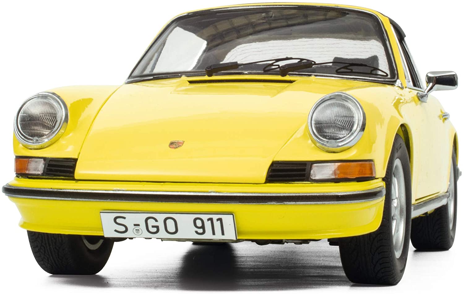 Schuco 450036400 Porsche 911 S Targa, yellow 1:18 (Limited Edition