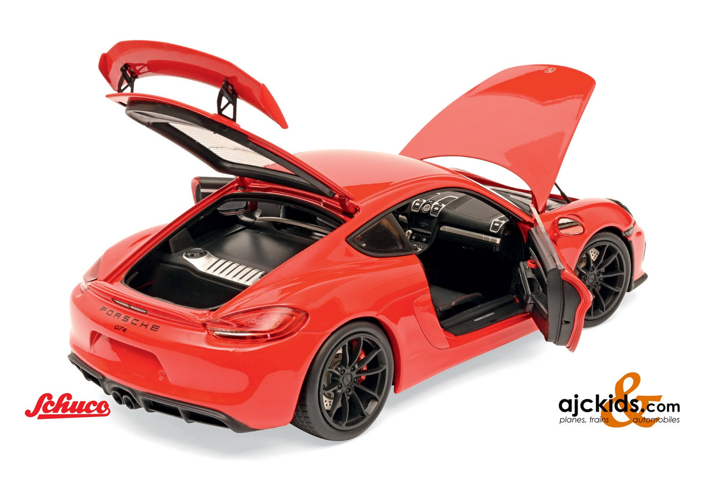 Schuco 450040300 - Porsche Cayman GT4 red 1:18