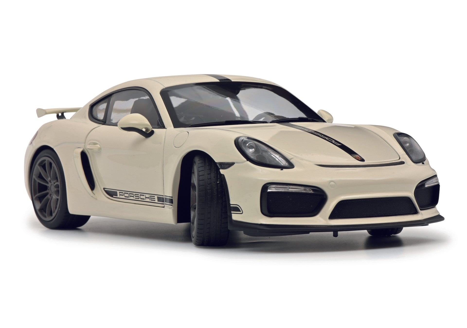 Schuco 450040500 - Porsche Cayman GT4 white 1:18 EAN: 4007864057566, at Ajckids.com, authorized Schuco dealer for the USA.