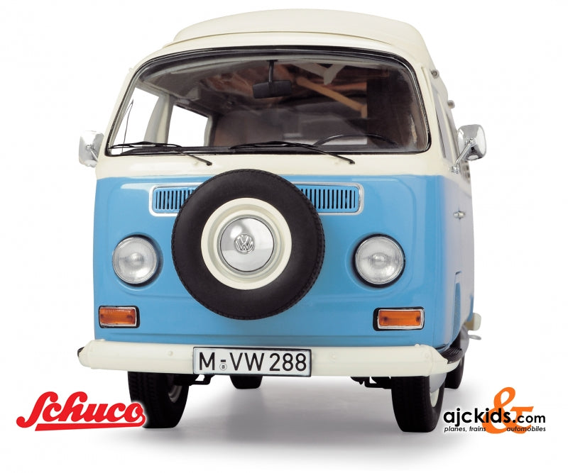 Schuco 450043500 VW T2a camper, blue/white 1:18 – Ajckids