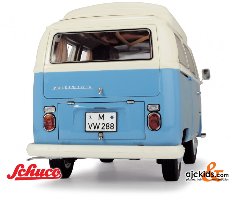 Schuco 450043500 VW T2a camper, blue/white 1:18 – Ajckids