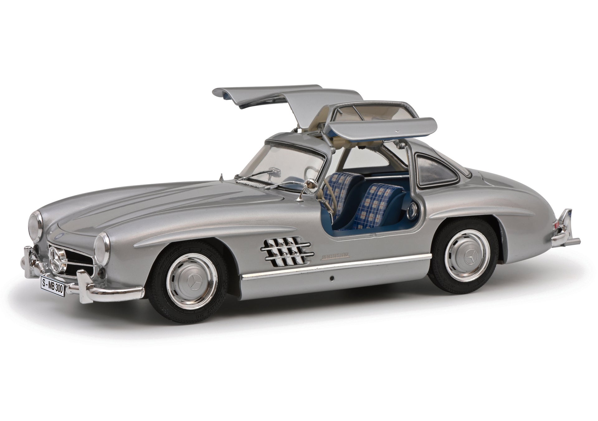 Schuco 450045200 MB 300 SL Flügelt.silb. 1:18 – Ajckids