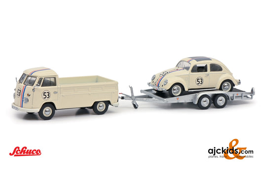 Schuco 450275800 - VW T1b with trailer VW Beetle #53 1:43