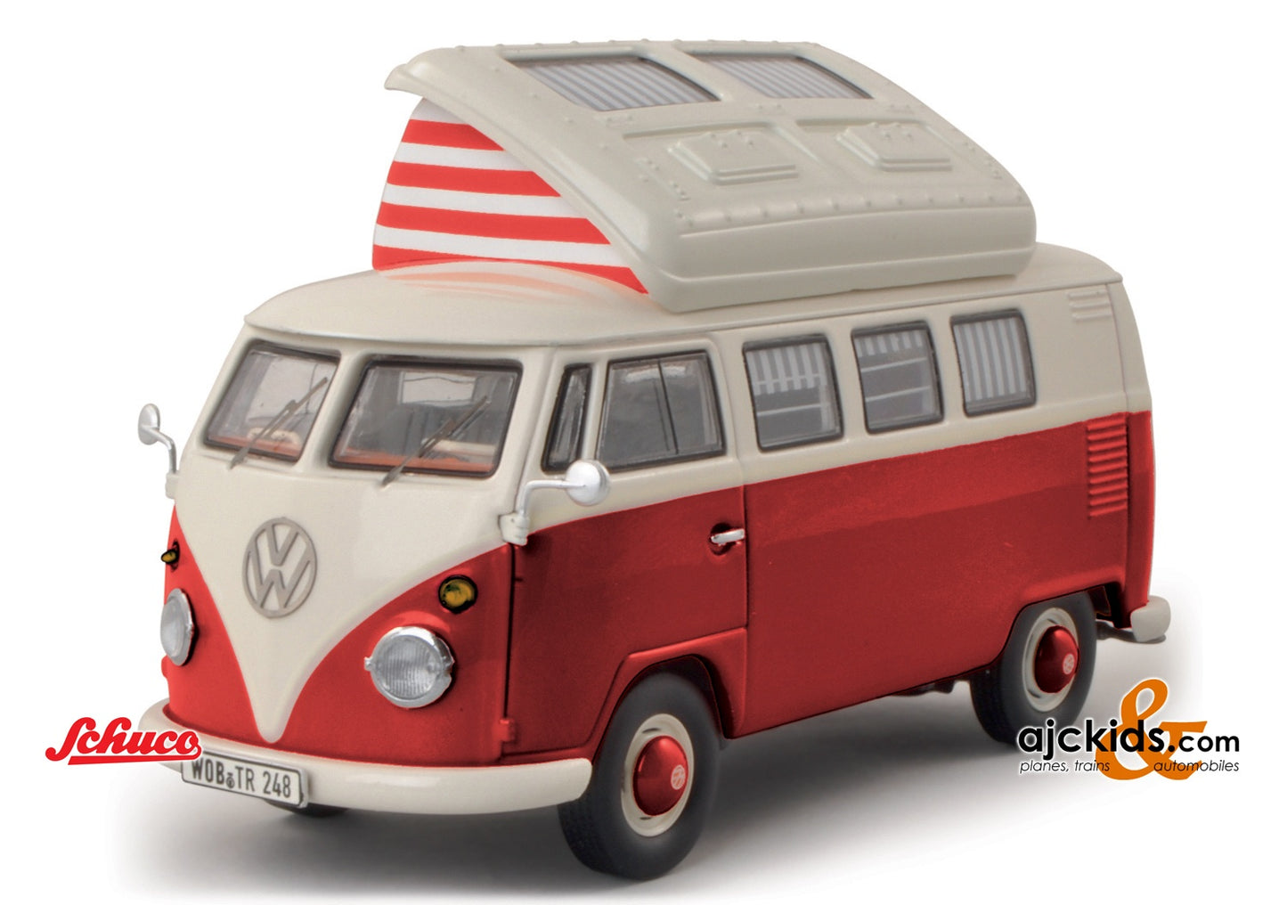 Schuco 450377900 - VW T1b Camper red/beige 1:43