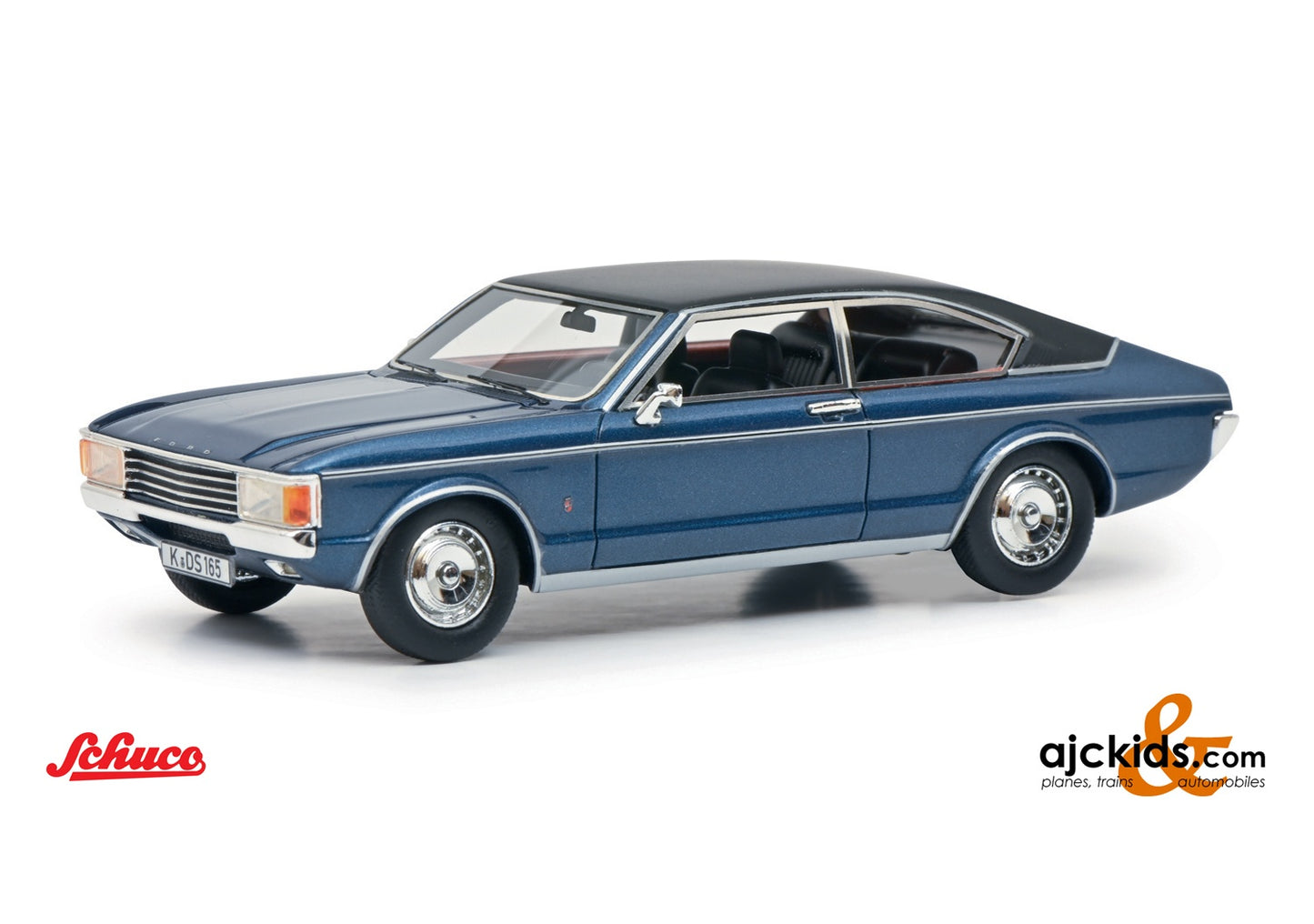 Schuco 450914200 - Ford Granada Coupé blue 1:43