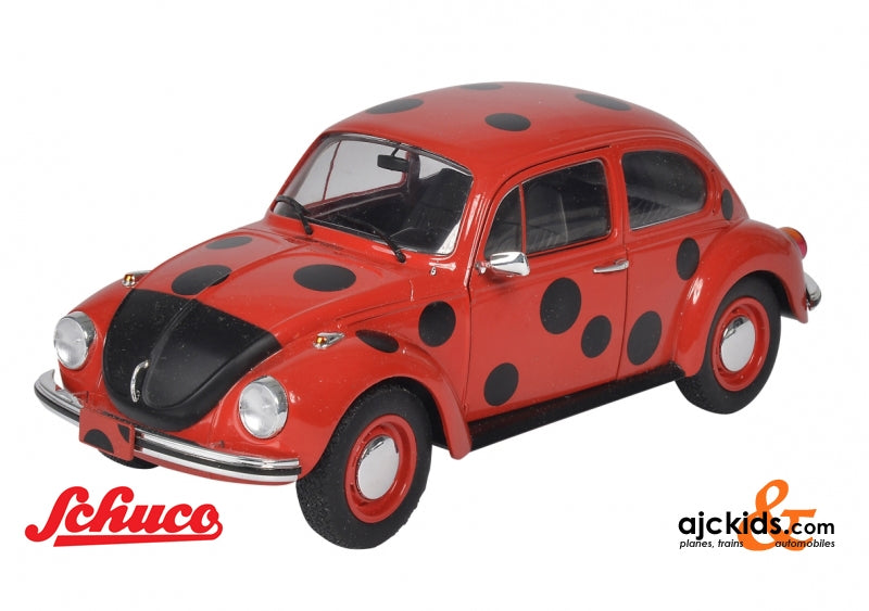 Solido-421184590 - 1:18 VW Käfer 1303 Marienkäfer
