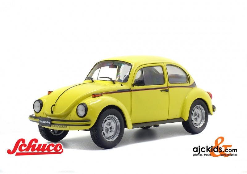 Solido-421184870 - 1:18 VW Käfer Sport, gelb