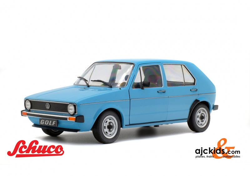Solido-421184990 - 1:18 VW Golf L, blau, 1983