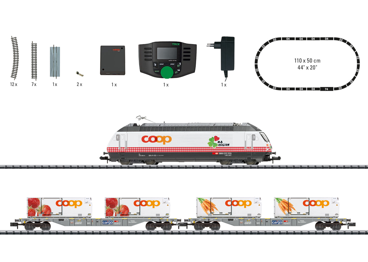 Trix 11157 - Freight Train Digital Swiss Starter Set