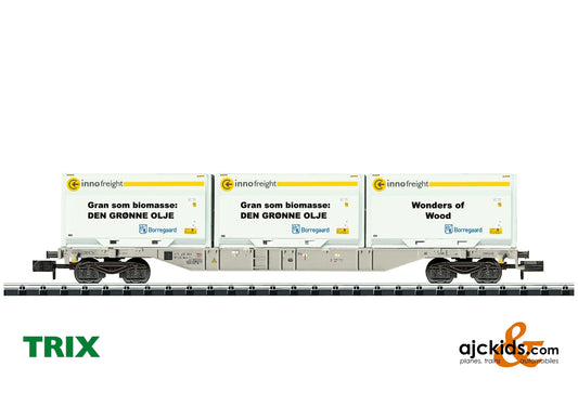 Trix 18408 - Type Sgnss Container Flat Car