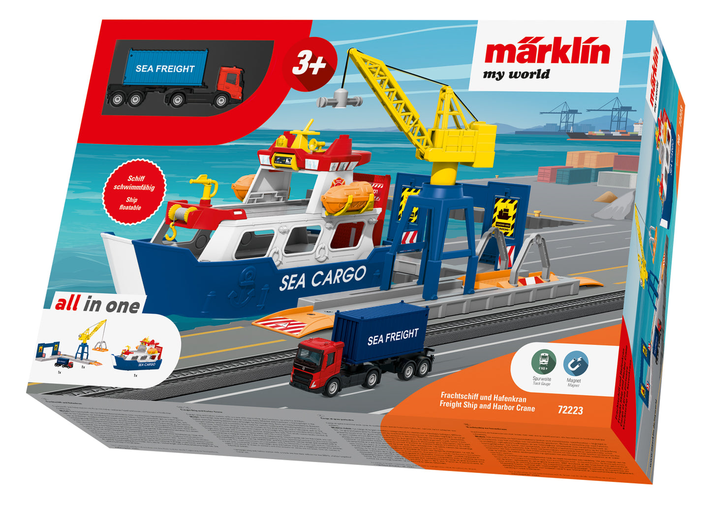 Marklin 72223 - Freight Ship and Harbor Crane