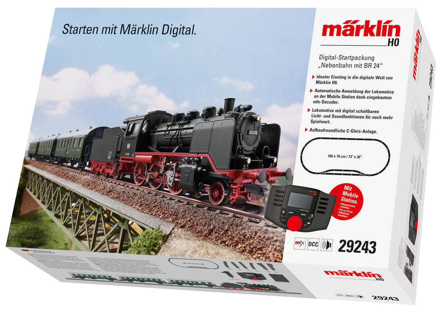 Marklin 29243 - Branch Line with a Class 24 Digital Starter Set