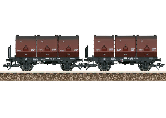 Trix 24177 - 3 Tubs Coking Coal Tub Transport Car Set