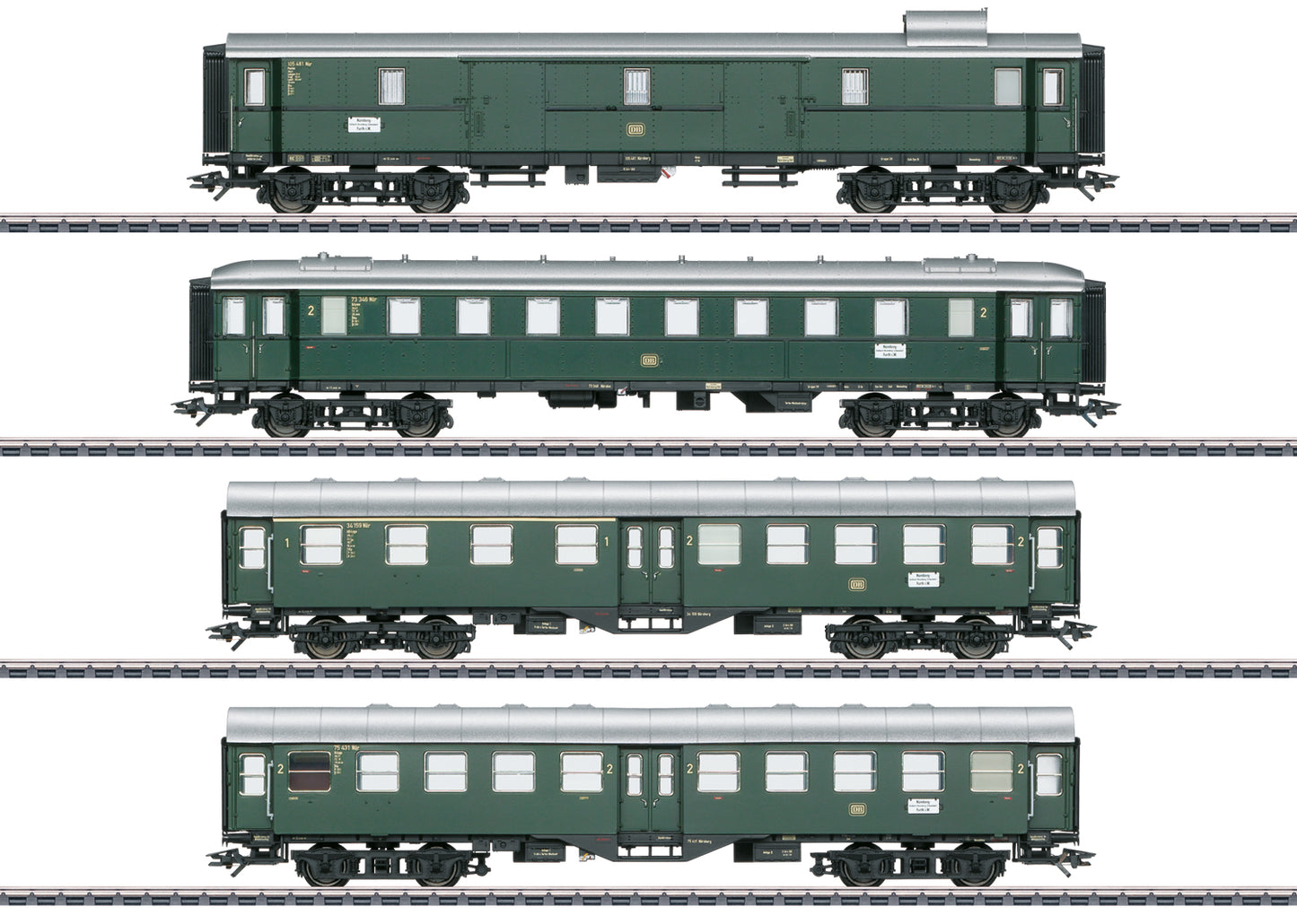 Marklin 41237 - Limited Stop Fast Train Passenger Car Set for the Class VT 92.5