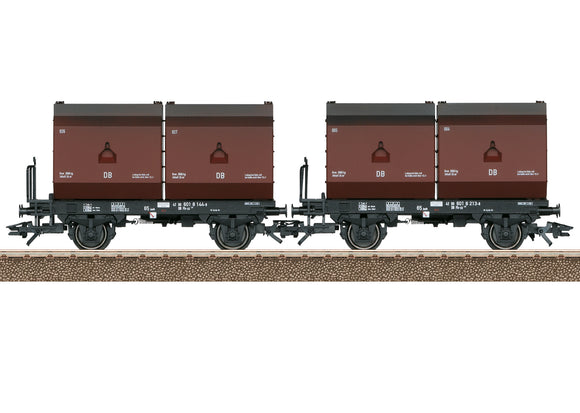 Trix 24175 - 2 Tubs Coking Coal Tub Transport Car Set