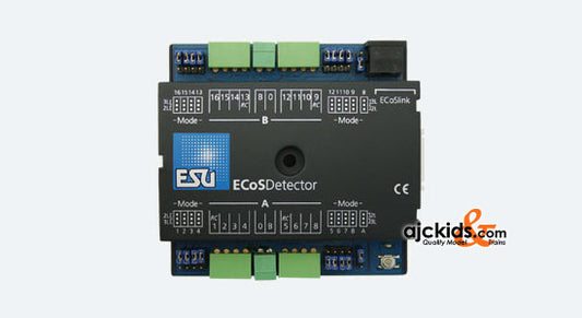 ESU 50094 - ECoSDetector feedback module, 16 dig. inputs, therefrom 4 RailCom® feedbacks. For 2-digit or 3-digit operation, Opto coupler