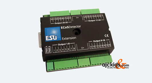 ESU 50095 - ECoSDetectior Extension. 32 digital outputs 100mA for little bulbs or LEDs, lighting track plan