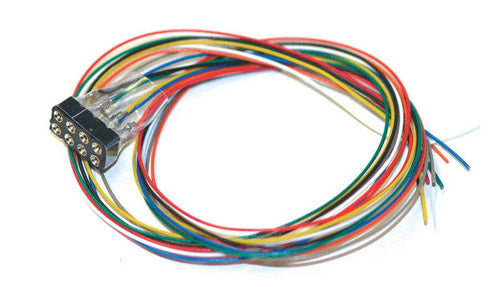 ESU 51950 - Cable harness with 8-pin plug acc. to NEM652, DCC cable colored, 30cm