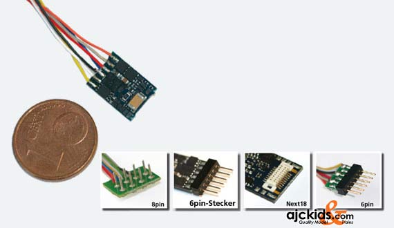 ESU 54687 - LokPilot micro V4.0, MM/DCC/SX, 6-pin NEM651 with cable