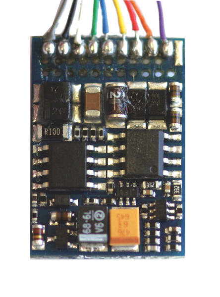 ESU 64610 - LokPilot V4.0 M4, multiprotocol MM/DCC/SX/M4, 8-pin plug NEM652, cable harness
