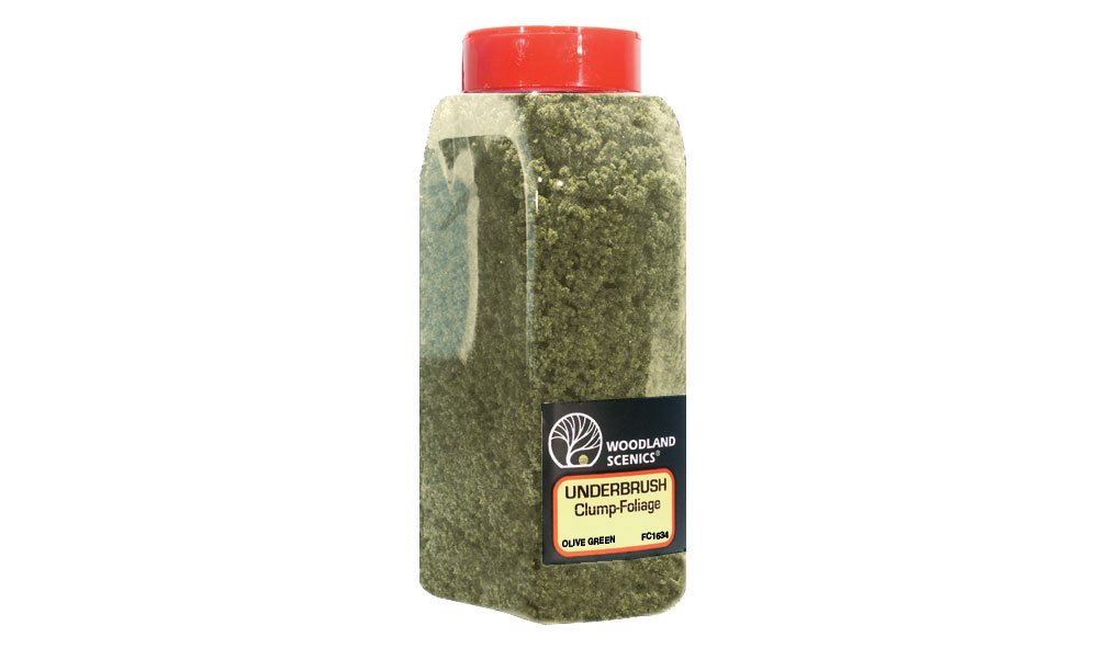 Woodland Scenics 1634 - Underbrush 32oz Shaker Olive Green