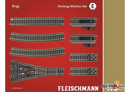 Fleischmann 6193 - Set: 3-way turnouts