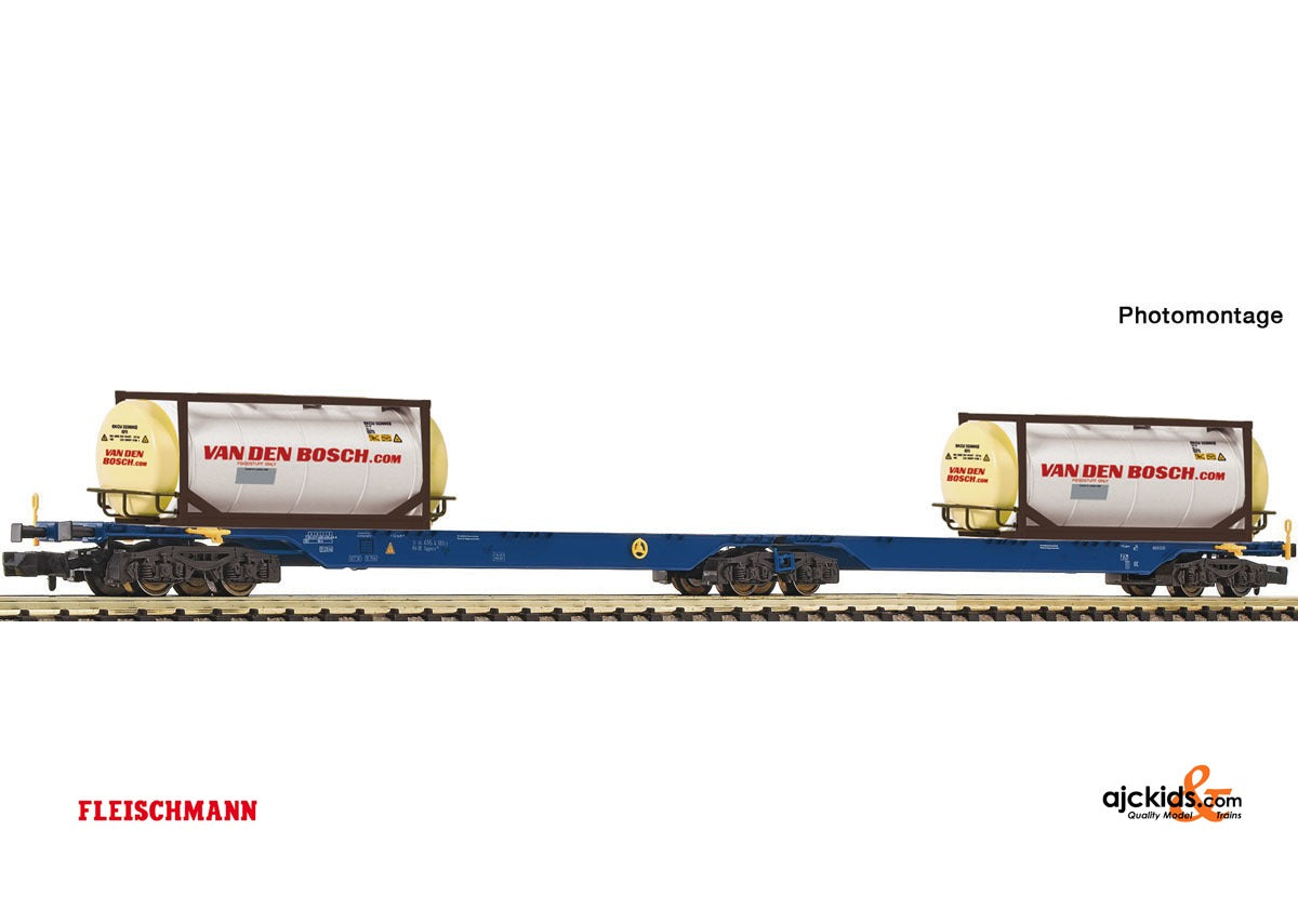 Fleischmann 825338 - Double container carrier wagon AAE
