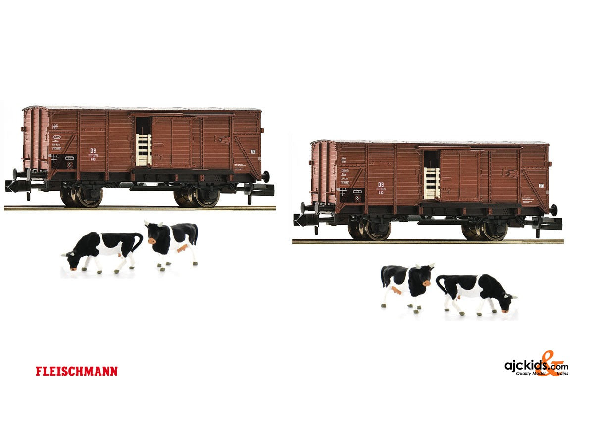 Fleischmann 881804 - 2piece set livestock wagons