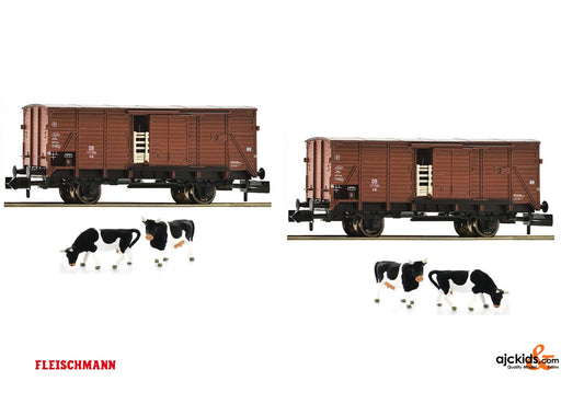 Fleischmann 881804 - 2piece set livestock wagons