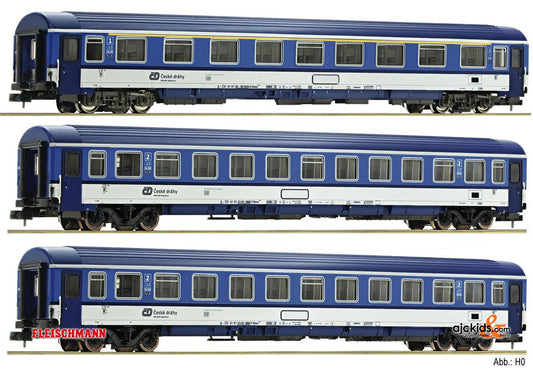 Fleischmann 881807 - 3 piece train set "EC" Set 2, CD / DB AG