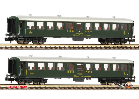 Fleischmann 881814 - 2 piece set express train wagons, SBB