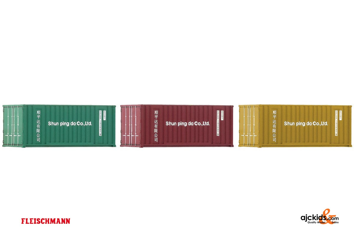 Fleischmann 910220 - 3 piece set 20' containers