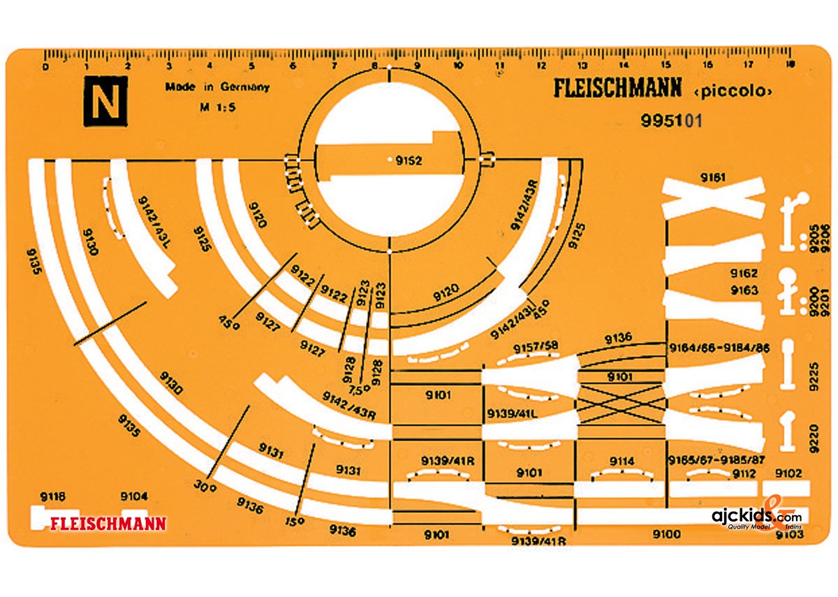 Fleischmann 995101 - Track diagram templ., N, new