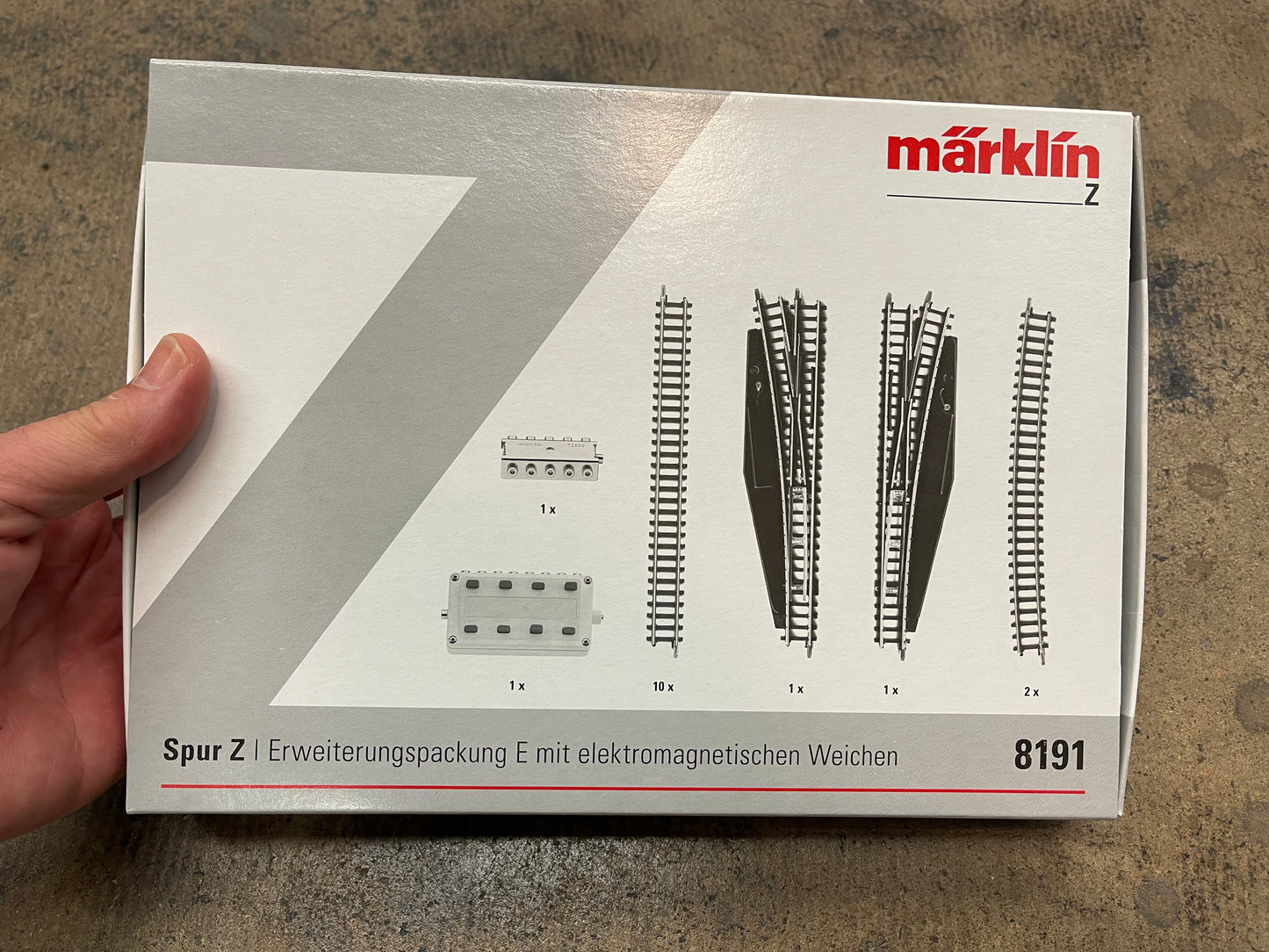 Marklin 8191 - E Extension set with electric turnouts