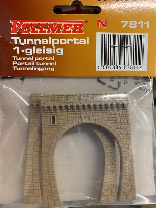 Vollmer 7811 - Tunnel portal single, 2 Pieces