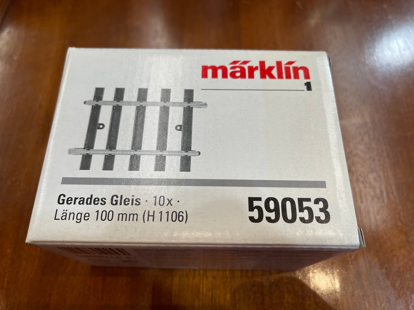 Marklin 59053 - Straight Track 100mm Huebner 1106