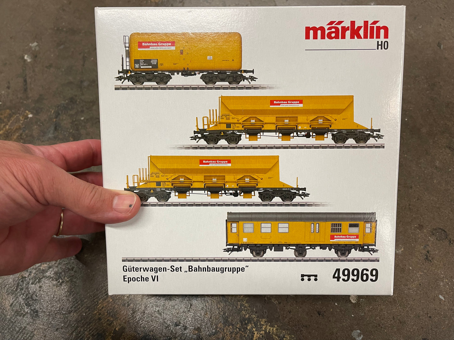 Marklin 49969 - "Track Laying Group" Freight Car Set at Ajckids.com