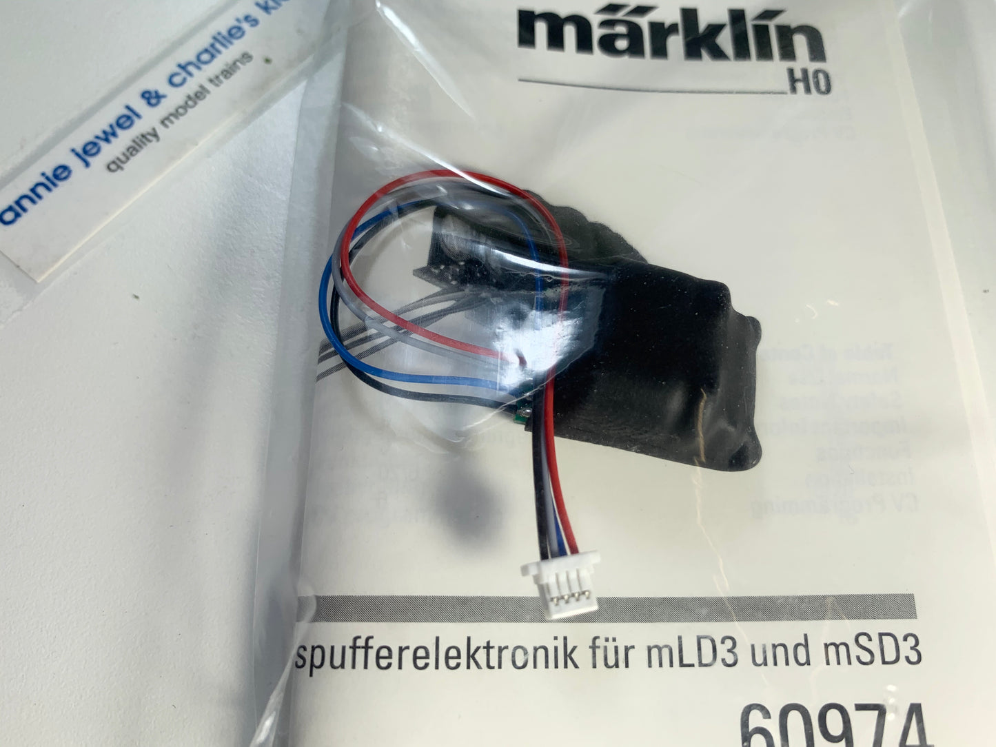 Marklin 60974 - Buffer Capacitor with Built-In Load Circuit for mLD3 and mSD3