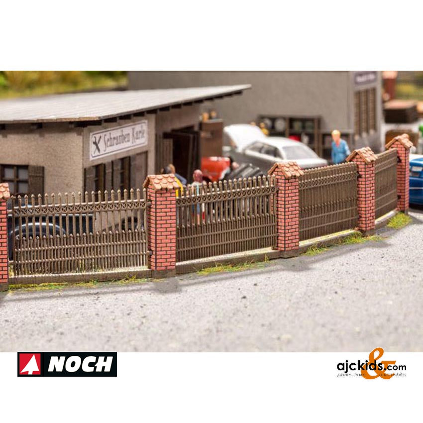 Noch 14235 - Fence with Brick Columns