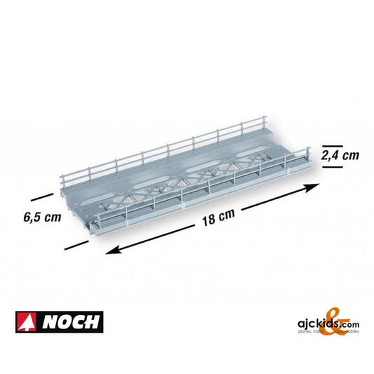 Noch 21340 - Steel bridge straight x 7"L