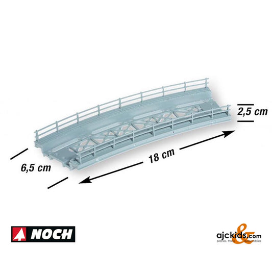 Noch 21350 - Steel bridge Curved x 7"L