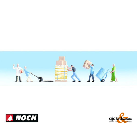 Noch 36038 - Warehousemen with Lift Jack
