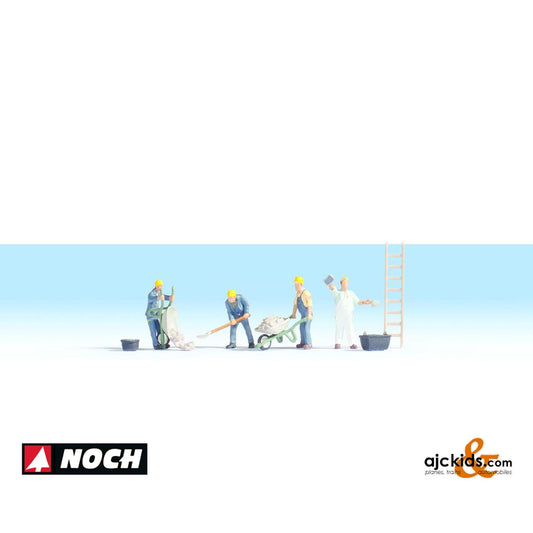 Noch 36055 - Bricklayers with Accessories