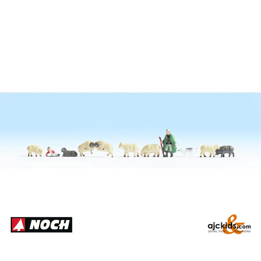 Noch 36750 - Shepherd/Dog & Sheep (11 pieces)