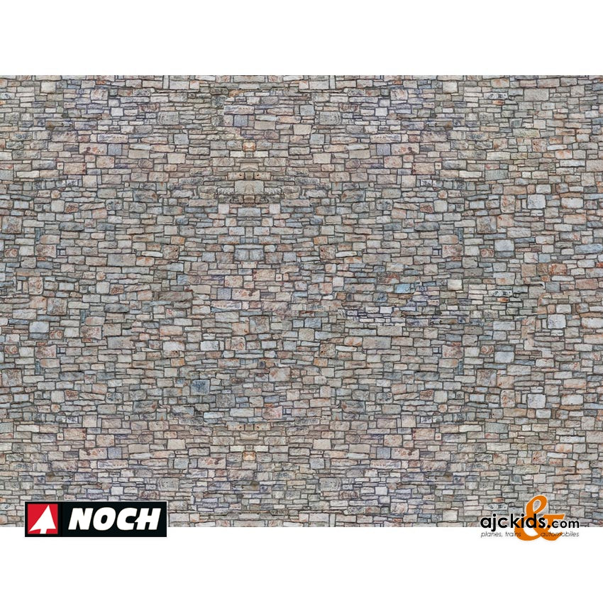 Noch 56940 - 3D-Cardboard Sheet "Quarrystone Wall",multicolore