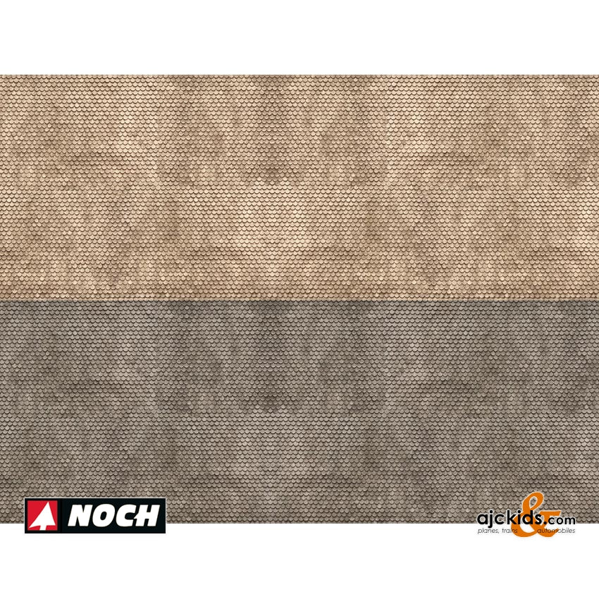 Noch 56971 - 3D Cardboard Sheet "Plain Tile", grey